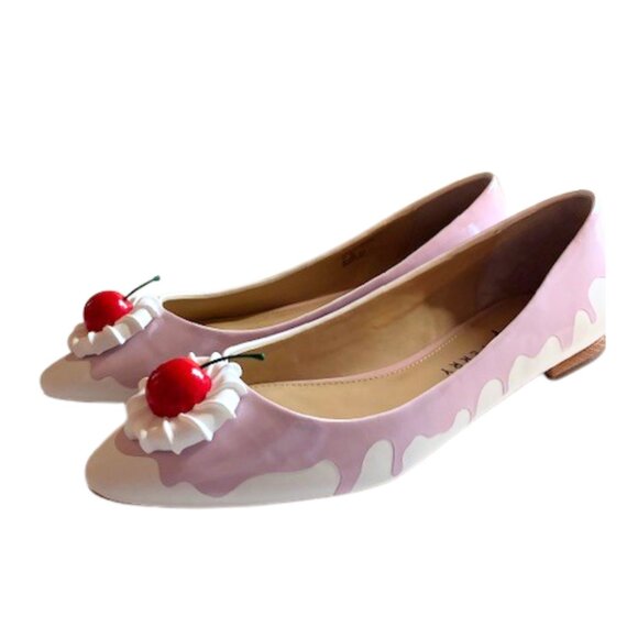 Katy Perry White Ice Cream Ballet Flat with Cherry | .5" Heel | Size 9 - Picture 4 of 11